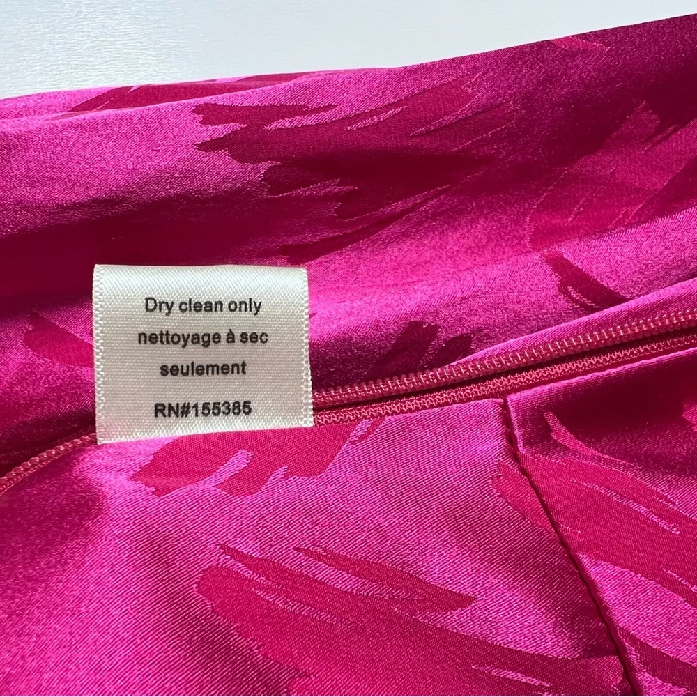 NWT Ronny Kobo Eugenia Jacquard Top Silk Blend Pink Size Small - Picture 9 of 16